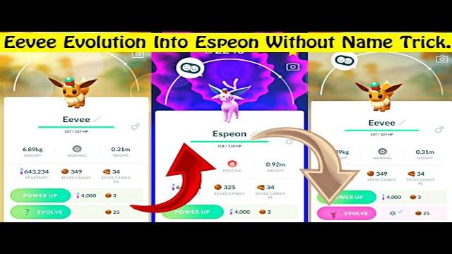 Learn How To Evolve Eevee Into Espeon In Pokemon Go