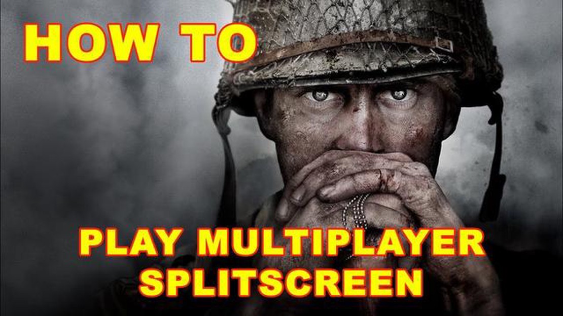 Is Call of Duty WW2 split screen?